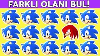 Sadece Hayran Olanların Çözebileceği 21 Bulmaca Sorusu - Farklı Kirpi Sonici Bulabilir Misin?