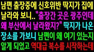 반전사연남편 출장중에 위반 딱지가 집에 날라와 보니 출장지에서 날라온게 아닌데..딱지가 나온 장소를 가게되고 역대급 한방을 먹이는데신청사연사이다썰사연라디오