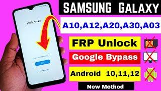 Samsung Galaxy A10SA20SA30SA03 FRP Bypass  Remove FRP Lock Without PC Android 11