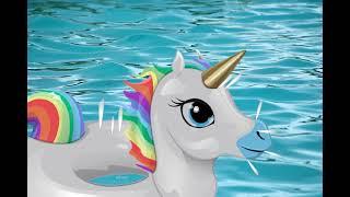 INFLATABLE UNICORN - SPRINING LEAKS AND SQUEALING - ANIMATION