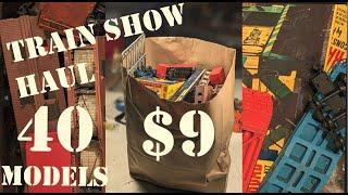 $9 Model Train Show MYSTERY BAG 40 HO scale models will all the locomotives run?