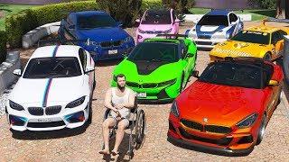 GTA 5 - Stealing Luxury BMW Cars with Michael Real Life Cars #09