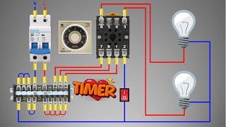 Đấu Nối Mô Phỏng Rơ le Thời Gian Timer  Có Thể Bạn Chưa Biết