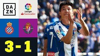 Wu Lei entfacht Hype Espanyol Barcelona - Real Valladolid 31  La Liga  DAZN Highlights