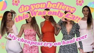 Cheap dress TRY ON HAUL DO YOU BELIEVE this was only £3? Mini summer dress haul 2024 PLT