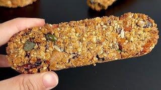 Full of Energy in 5 minutes Granola Bars Cereal Bars Healthy recipe