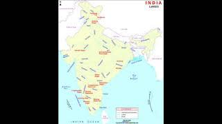 lakes in India map