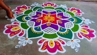 7×4 beautiful rangoli simple design ️