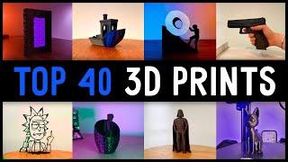 Top 40 Best BLACK 3D Print with Satisfying Timelapse  Recap 2023