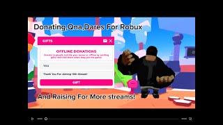 Pls Donate Live Donating Subscribers 5-10 Robux Goal Get Nuked