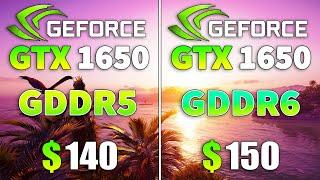 GTX 1650 GDDR5 vs GTX 1650 GDDR6 Test in 9 Games