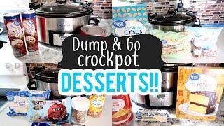 DUMP & GO CROCKPOT DESSERTS  SPRING DESSERTS 2020