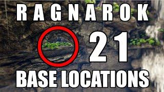 ARK Ragnarok - 21 Base locations... Hidden locations starter spots and more...