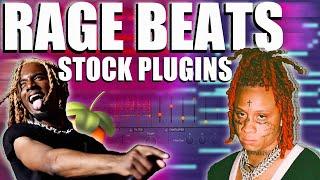 HOW TO MAKE HARD RAGE BEATS WITH STOCK PLUGINS  FL STUDIO SYNTH TUTORIAL 2021