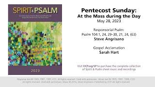 Pentecost Sunday At the Mass during the Day May 28 – Steve Angrisano & Sarah Hart Sheet Music
