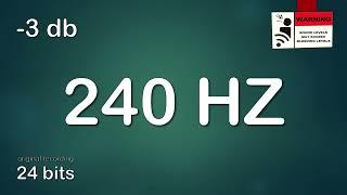 240 Hz prueba de sonido 240 Hz- prueba de audio 240 Hz- 240 Hz Test Tone Sine Wave