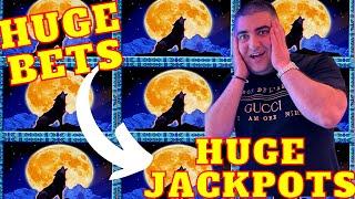 HUGE BETS & HUGE JACKPOTS On Las Vegas Slot Machines