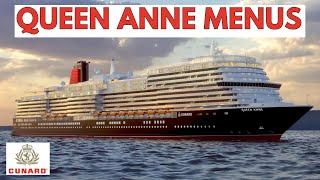 FIRST LOOK MENUS Cunard QUEEN ANNE Speciality Restaurants