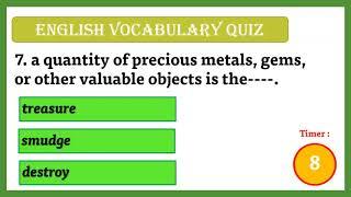 English Vocabularykids Vocabulary quizEnglish educational videos for grade 4 and 5