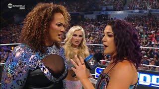 Tiffany Stratton Nia Jax & Bayley Segment SmackDown July 12 2024