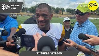 Steelers training camp Russell Wilson breaks down his first practice injury rehab