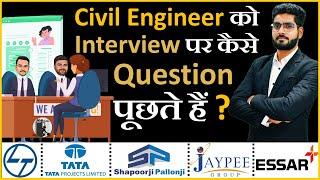 Fresher Civil Engineer Interview Questions 2022  How to Crack Civil Engineer Interview