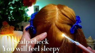ASMR Scalp Check Head Massage  Satisfying you will feel sleepy 