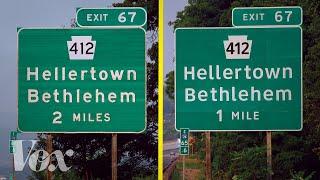 Why the US has two different highway fonts