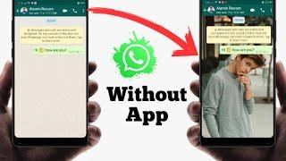 How to Change WhatsApp Home Screen Wallpaper without any App  Change WhatsApp Background Photo