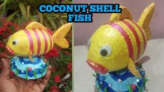 Coconut Shell craft ideasCoconut shell Fish#msbcraftncooking #coconutshellfish#malayalam