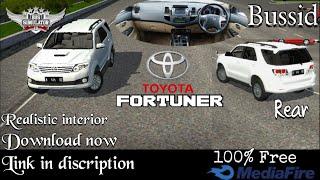 Toyota Fortuner 2014  Mod for bussid  Download now  100% Free