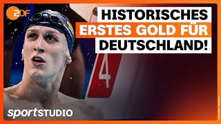 Lukas Märtens holt Gold über 400 m Freistil  Olympia Paris 2024  sportstudio