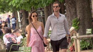 Pregnant Pippa Middleton in love with husband James Matthews hand in hand in Paris