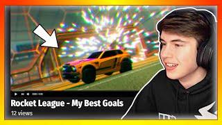Reacting to my fans Rocket League MONTAGES...