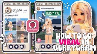 HOW TO GO **VIRAL** IN BERRYGRAM BERRY AVENUE UPDATE 33 