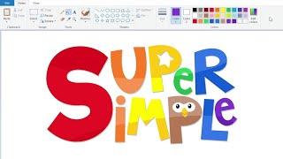 How to draw the Super Simple logo using MS Paint  How to draw on your computer