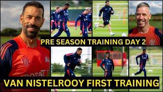 Manchester United Pre Season Training Day 2  Ruud Van Nistelrooy First Training with Rashford Amad