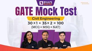 GATE Free Mock Test for Civil Engineering CE  GATE Civil 2023 Exam Preparation  BYJUS GATE