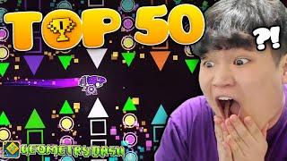 BUILDING MY HARDEST CHALLENGE TOP 50 DIFFICULTY  Geometry Dash