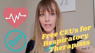 How To Get Free CEUs for RTs