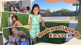 OUR BACKYARD UPDATE + EASTER 