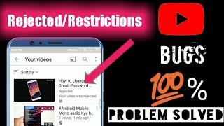 How to Fix Uploaded Video RejectsRestrictions in Youtube by Desi ITech