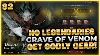 FARM Godly GEAR Season 2 Rush To Defeat The Grave Of Venom... Dragonheir Silent Gods Guide