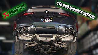 2024 BMW M8 Competition Akrapovic Exhaust system  Most exotic sounding exhaust