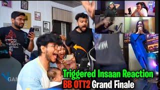 Triggered Insaan Live Reaction On BB OTT2  Winner   Big Boss Ott Season 2 Winner @FukraInsaan