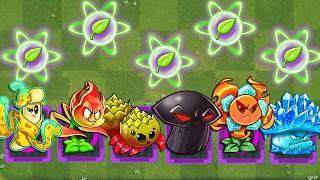 Pvz 2 Challenge - All PEA & New Plants Max Level Vs Team Zombies - Who Will Win?