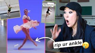 BALLET FAILS pointe shoe fitter reacts