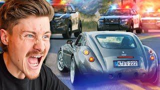 POLIZEI VERFOLGUNG in meinem WIESMANN in GTA  Dner