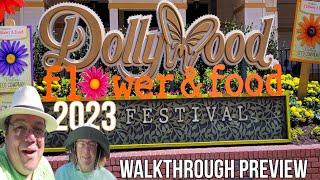 Dollywoods Flower and Food Festival 2023 Early Look  Whats New With Big Bear Mountain Coaster