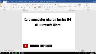 CARA MENGATUR UKURAN KERTAS A4 DI MICROSOFT WORD